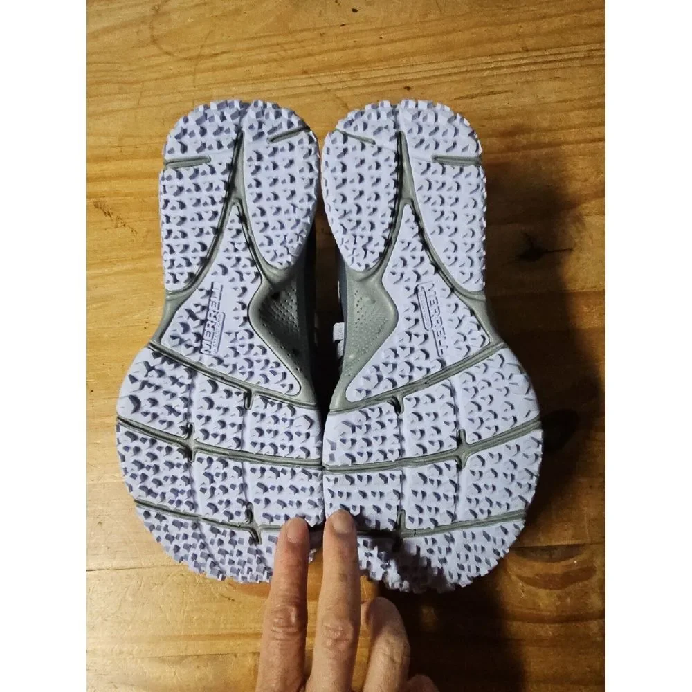 Merrell Women Hydrotrekker Sport Sandal Grey Turbulence Aqua Bungee Lace Up 5.5‎